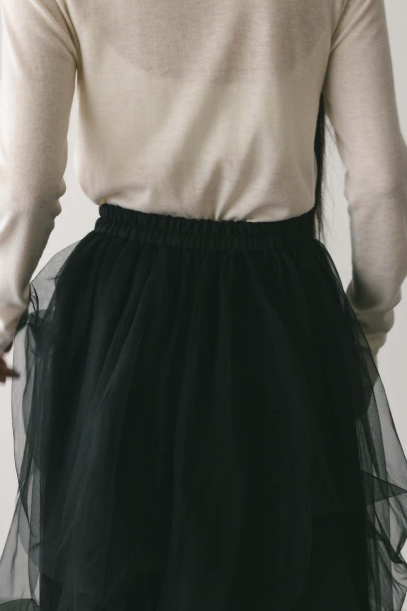 ランダムティアードチュールスカート 詳細画像 BLK 7