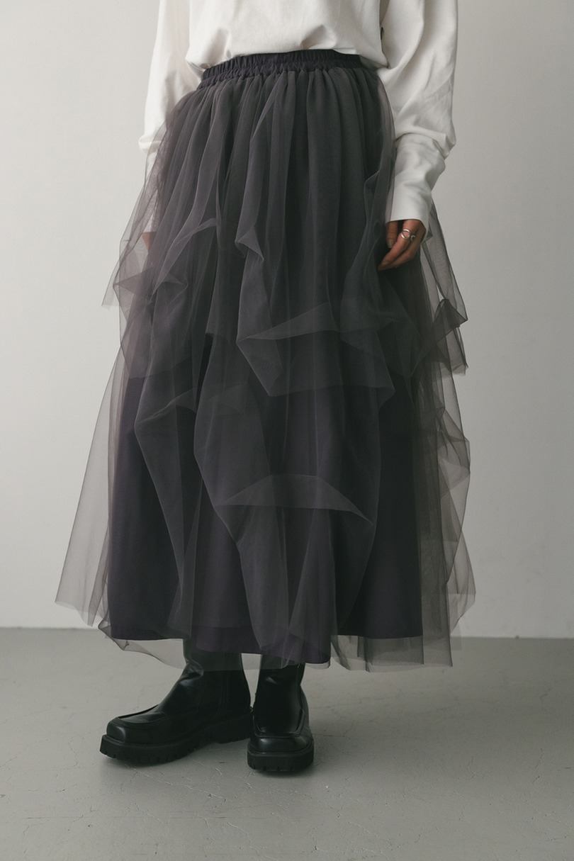 ランダムティアードチュールスカート 詳細画像 PUR 4