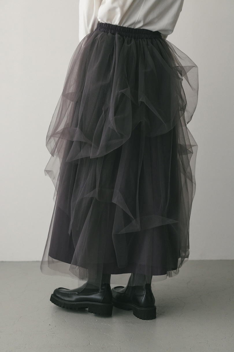ランダムティアードチュールスカート 詳細画像 PUR 7