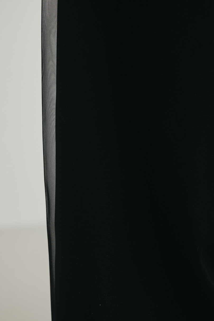 シアーレイヤードリラックスパンツ 詳細画像 BLK 10