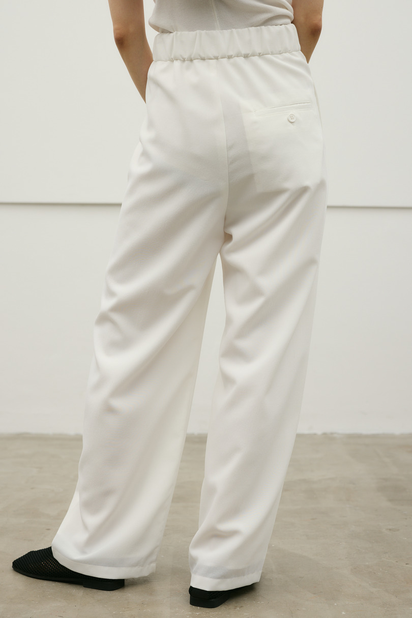 フラワーエンブロイダリータックパンツ 詳細画像 WHT 6