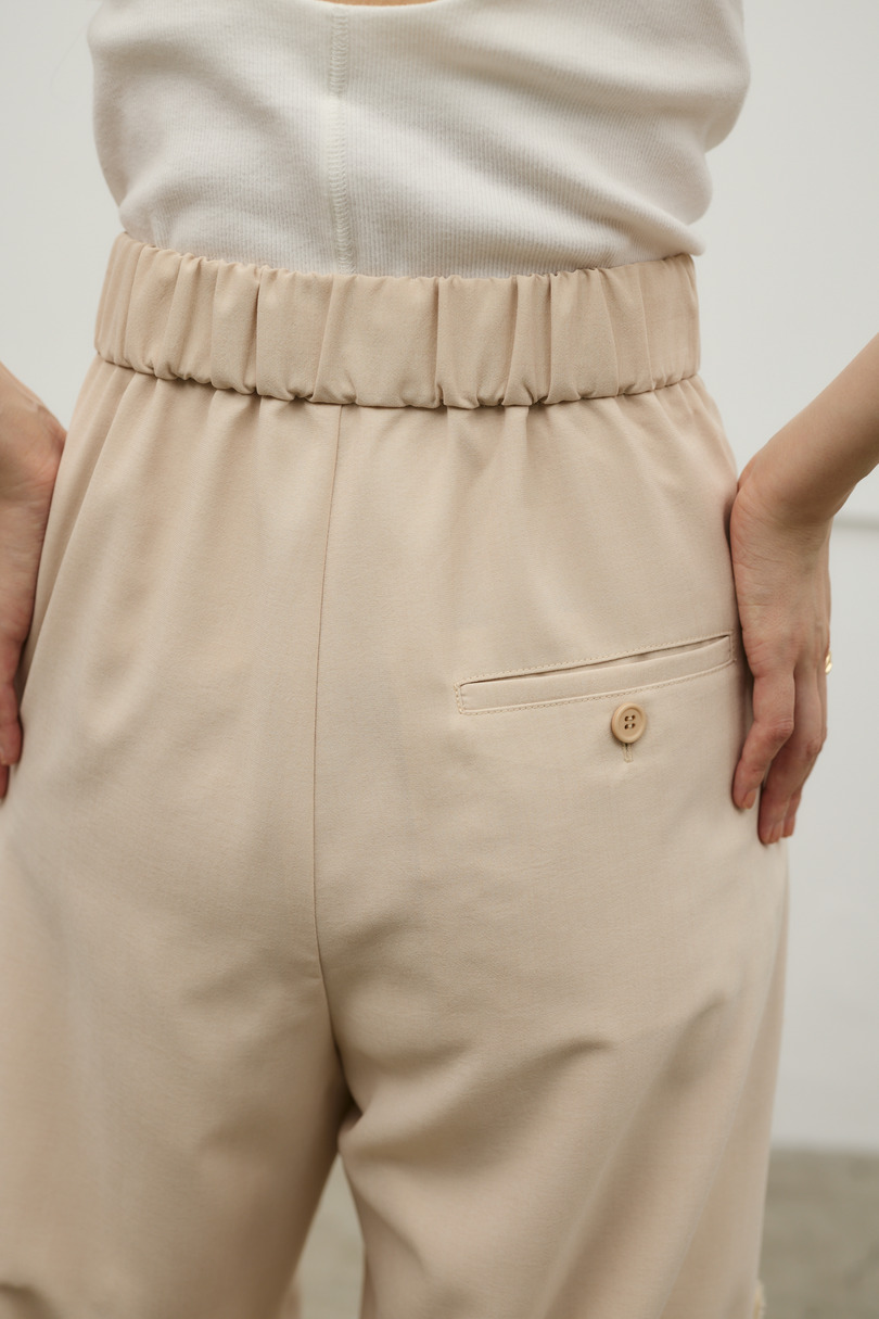 フラワーエンブロイダリータックパンツ 詳細画像 BEG 10