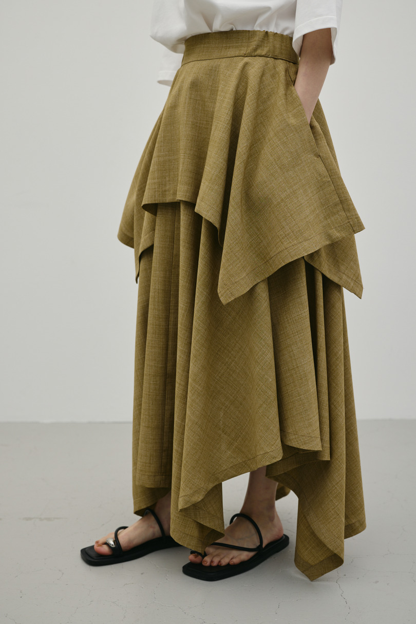 レイヤードフレアスカート 詳細画像 BEG 5