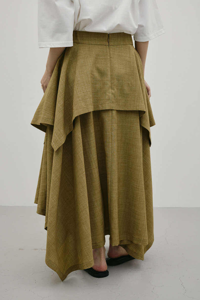 レイヤードフレアスカート 詳細画像 BEG 6