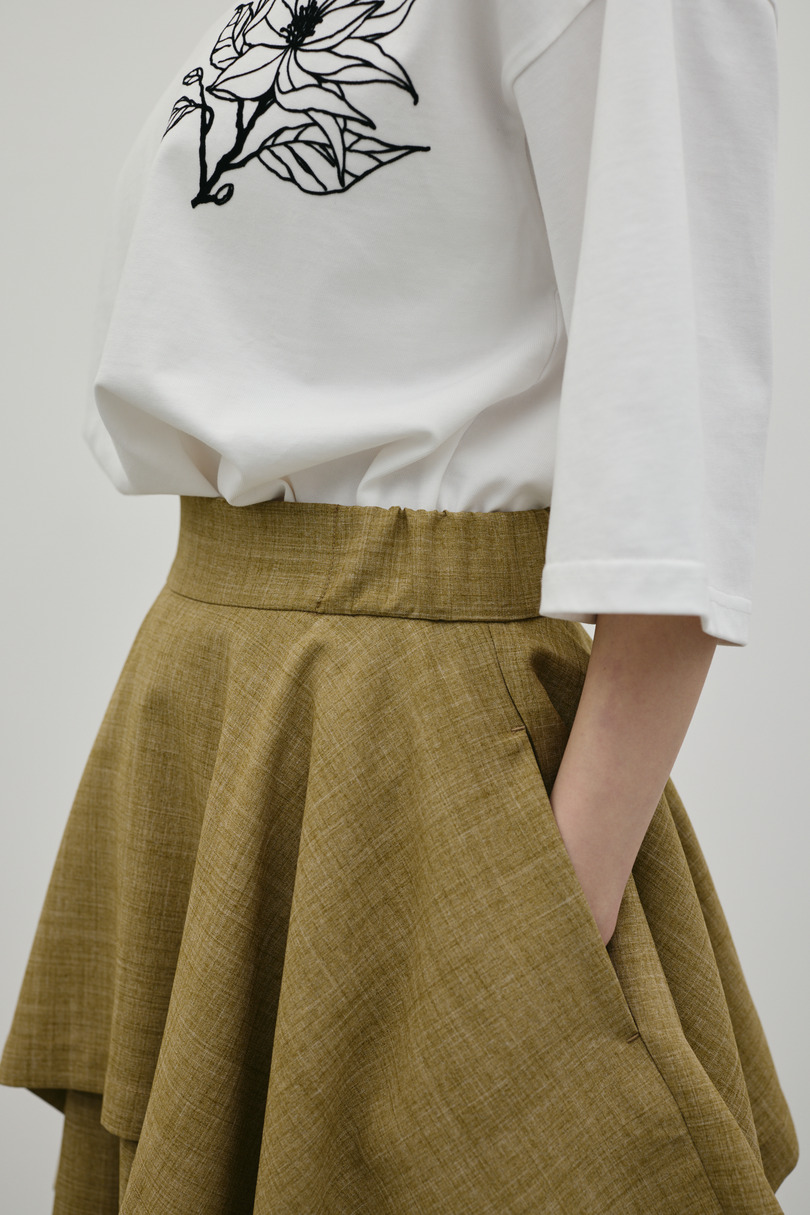 レイヤードフレアスカート 詳細画像 BEG 7