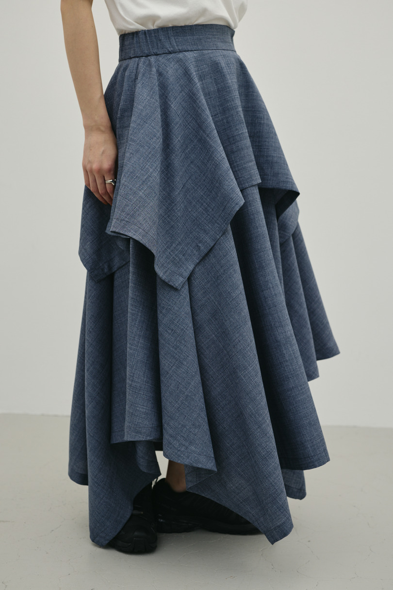 レイヤードフレアスカート 詳細画像 GRY 6