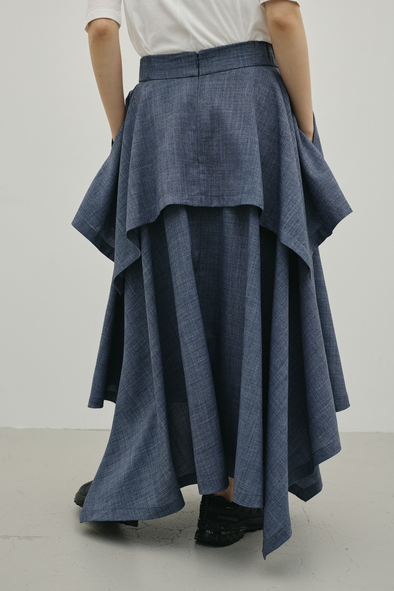 レイヤードフレアスカート 詳細画像 GRY 7