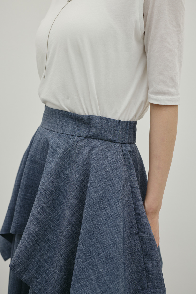 レイヤードフレアスカート 詳細画像 GRY 8