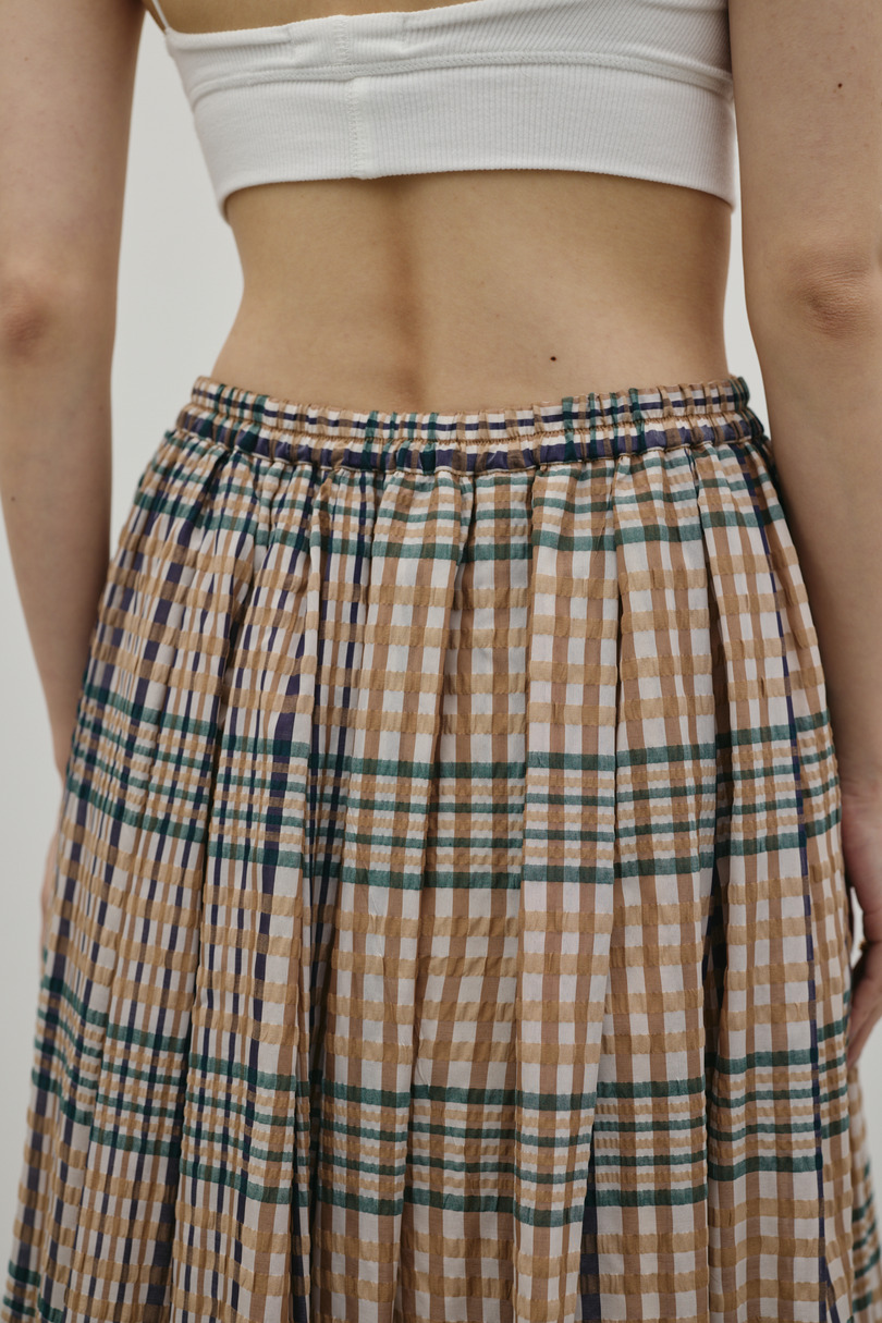 シアーチェックスカート 詳細画像 柄BEG 10