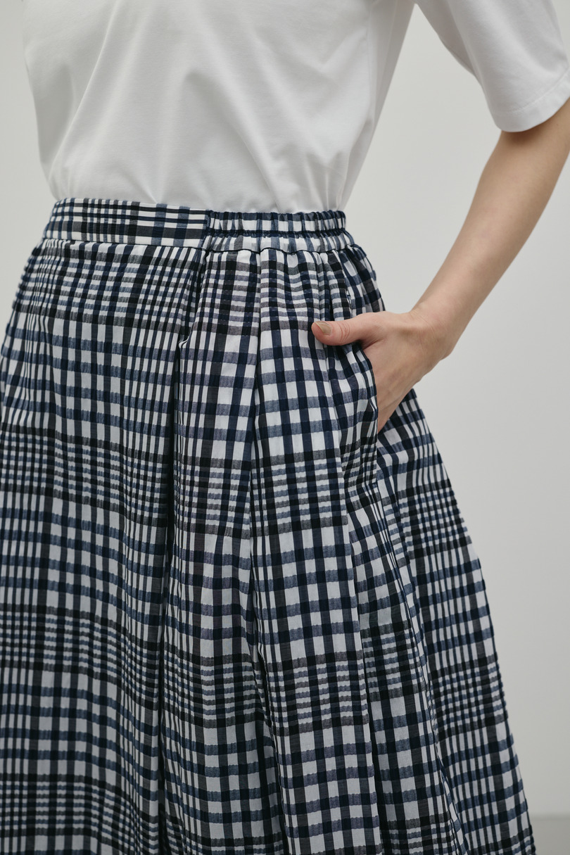 シアーチェックスカート 詳細画像 柄NVY 7
