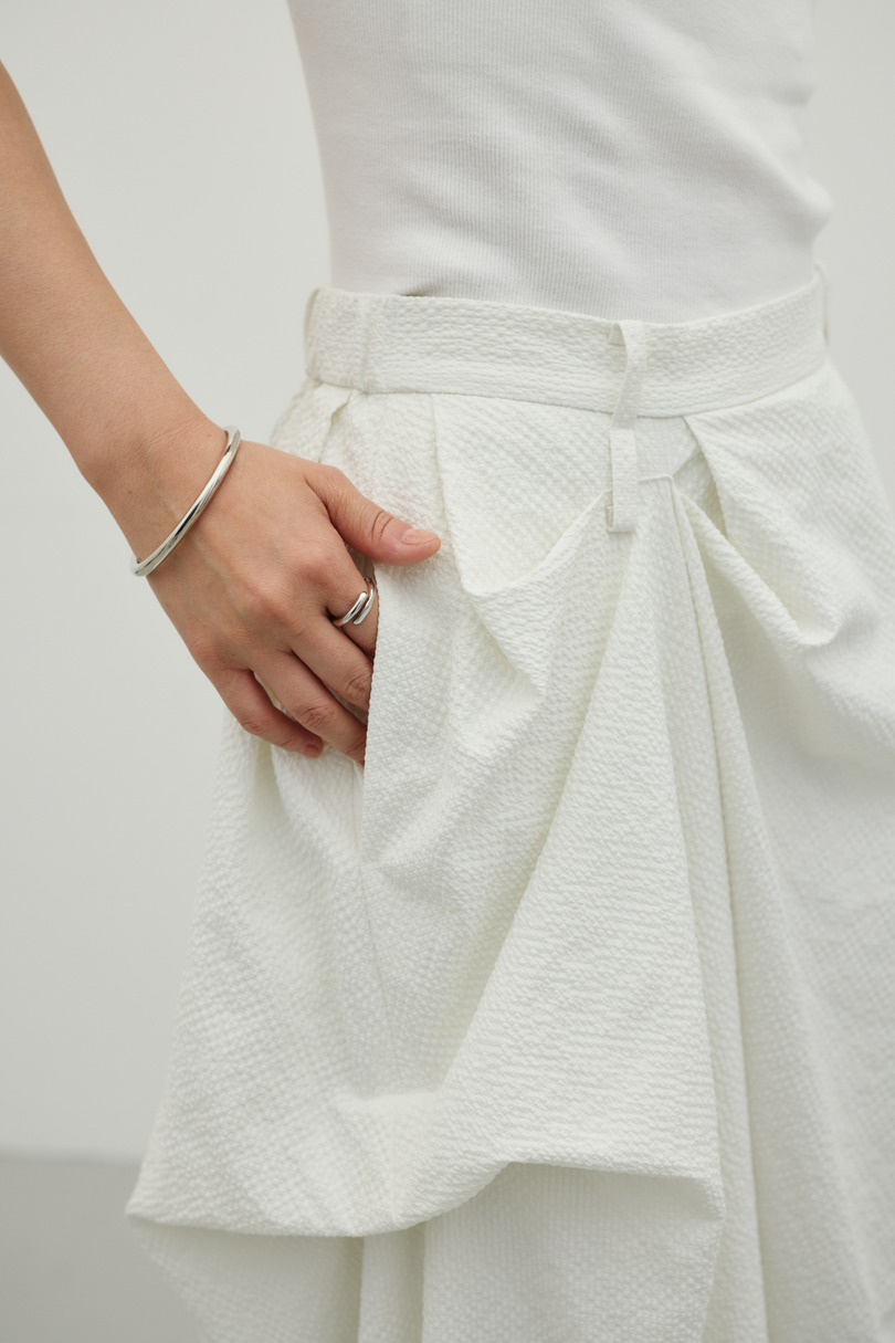 ランダムタックサッカースカート 詳細画像 WHT 5