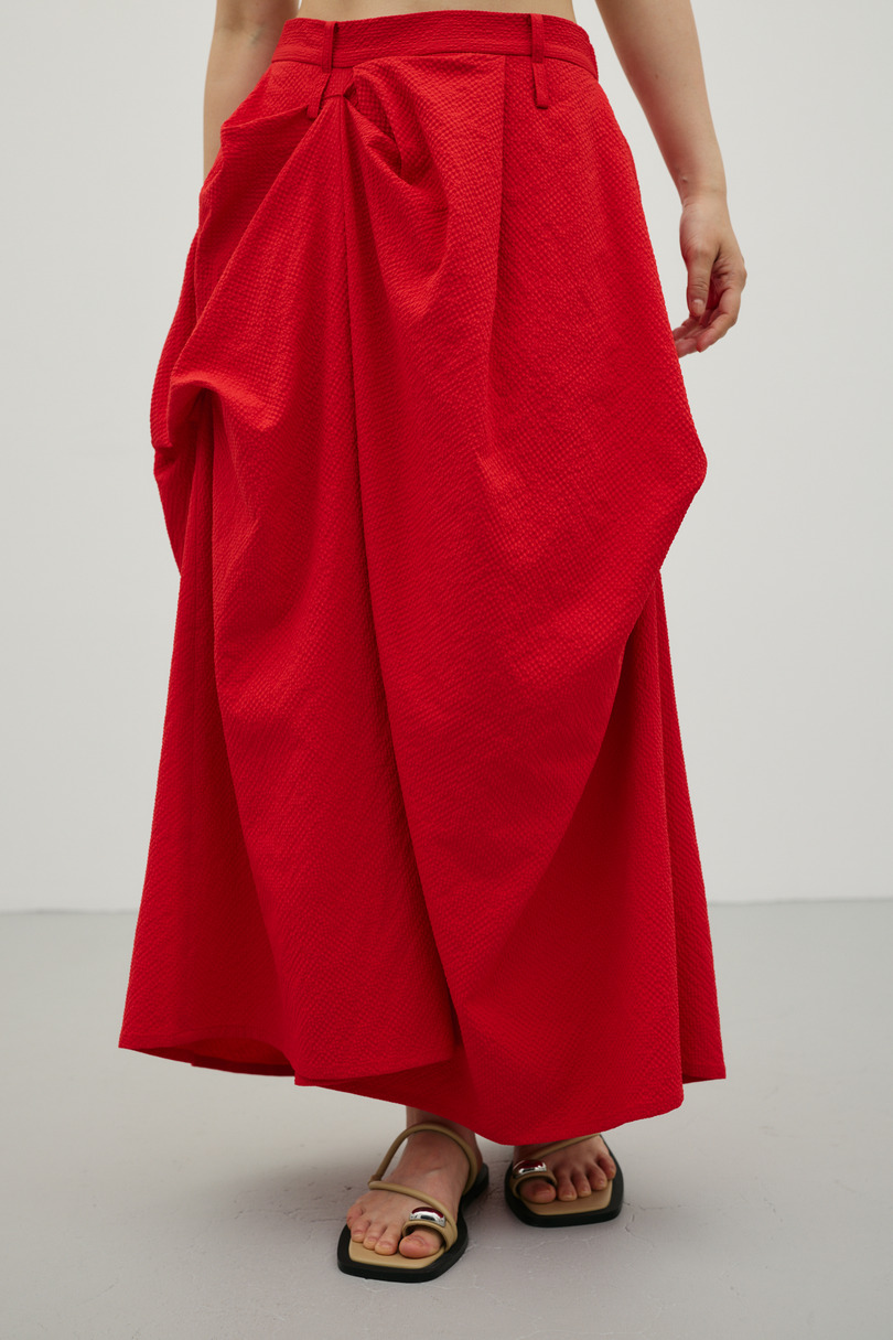 ランダムタックサッカースカート 詳細画像 RED 3