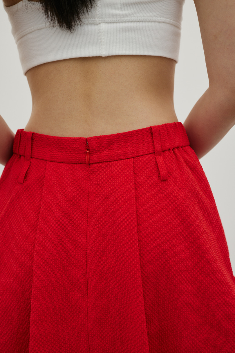 ランダムタックサッカースカート 詳細画像 RED 7