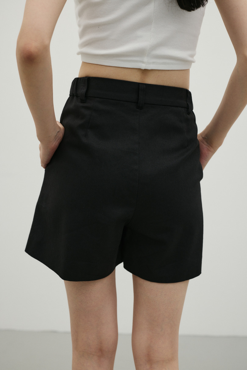 リネンミックスフレアショートパンツ 詳細画像 BLK 13