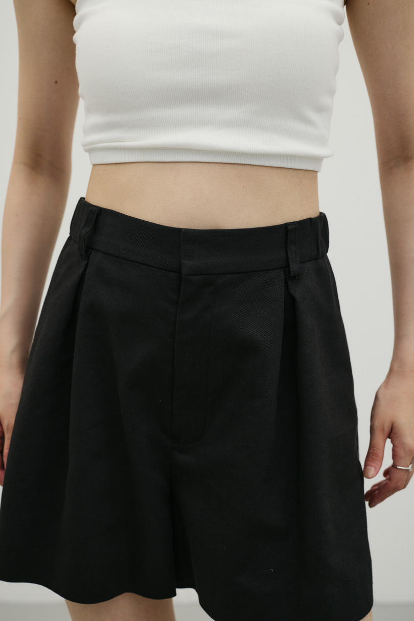 リネンミックスフレアショートパンツ 詳細画像 BLK 9