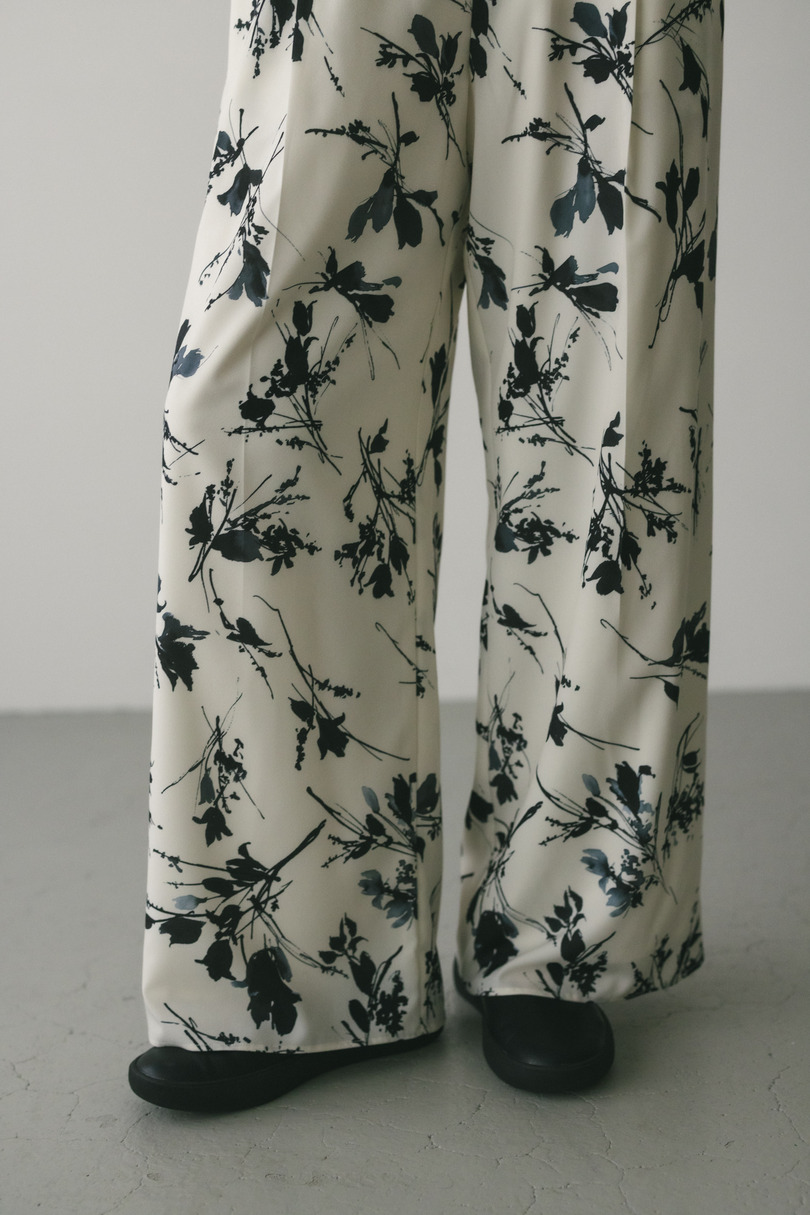 フラワープリントリラックスパンツ 詳細画像 WHT 6
