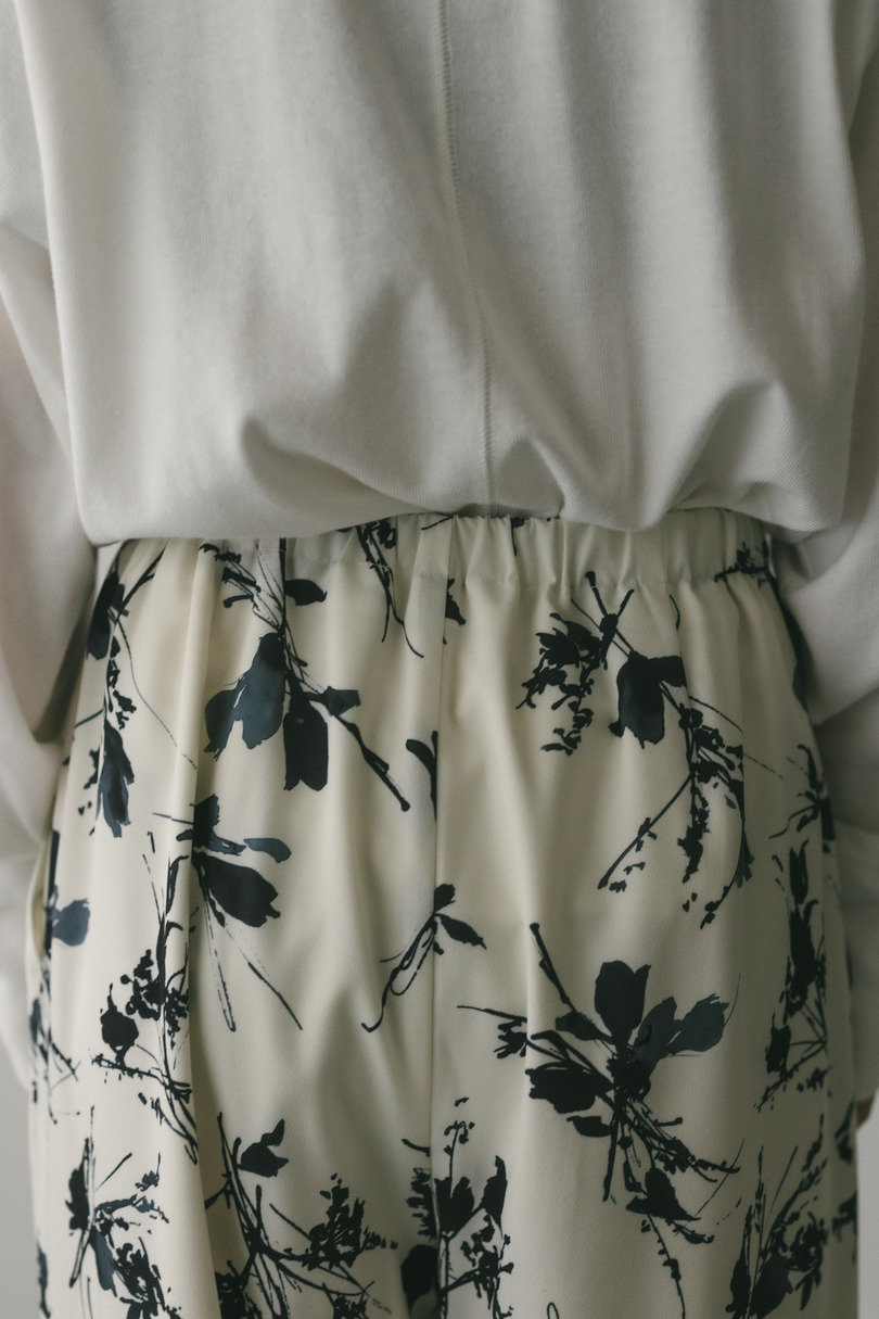 フラワープリントリラックスパンツ 詳細画像 WHT 8