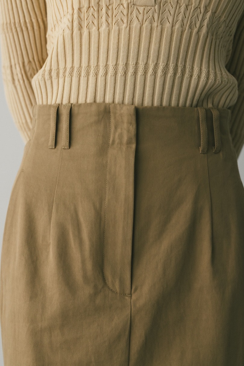 ヘムギャザーチノスカート 詳細画像 BEG 4