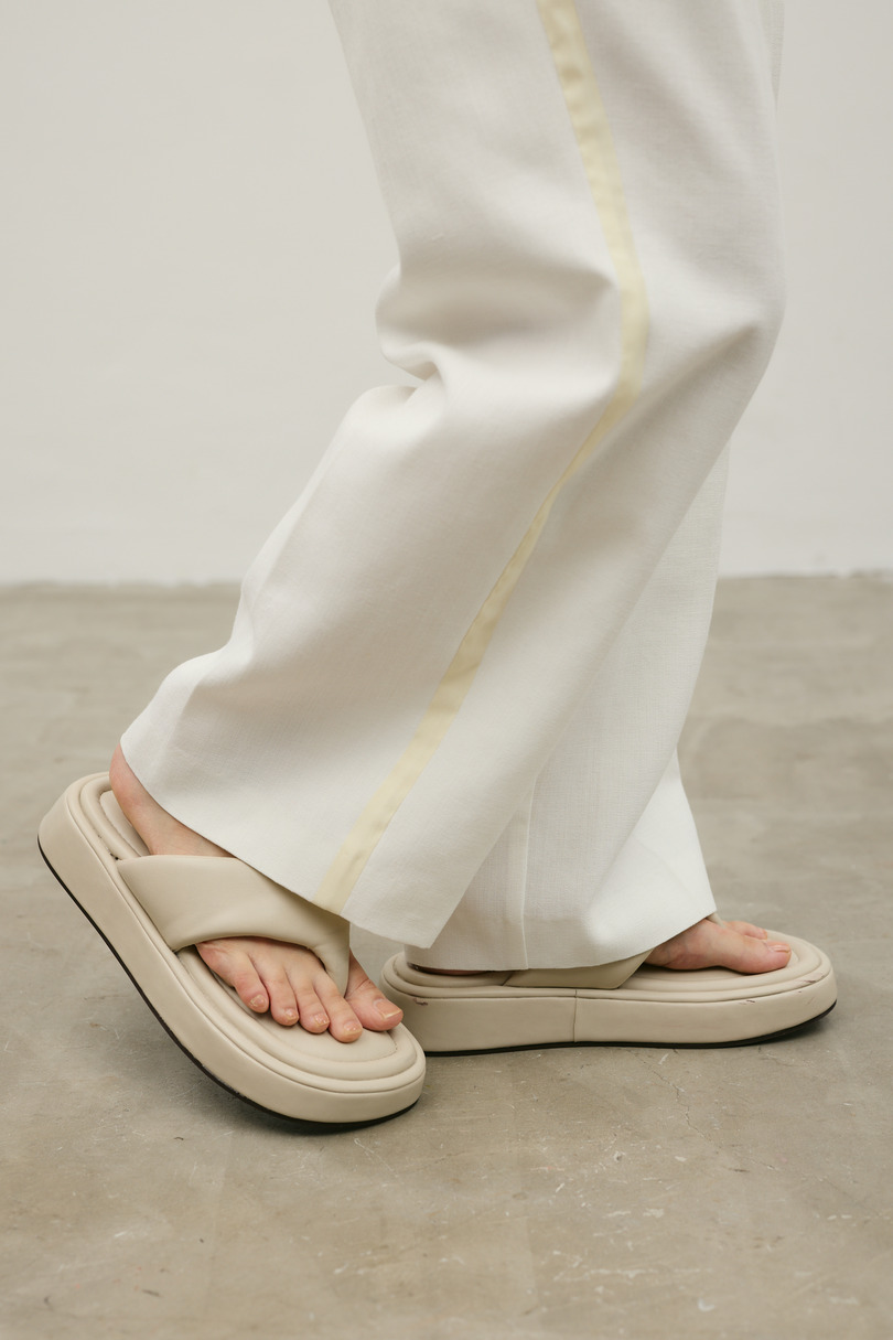 セットアップバイカラーパンツ 詳細画像 WHT 10