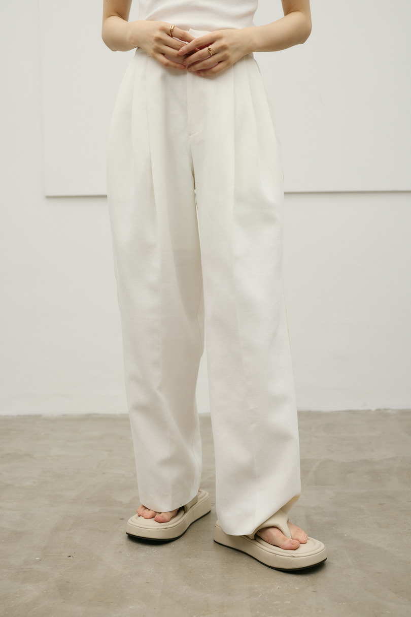 セットアップバイカラーパンツ 詳細画像 WHT 5