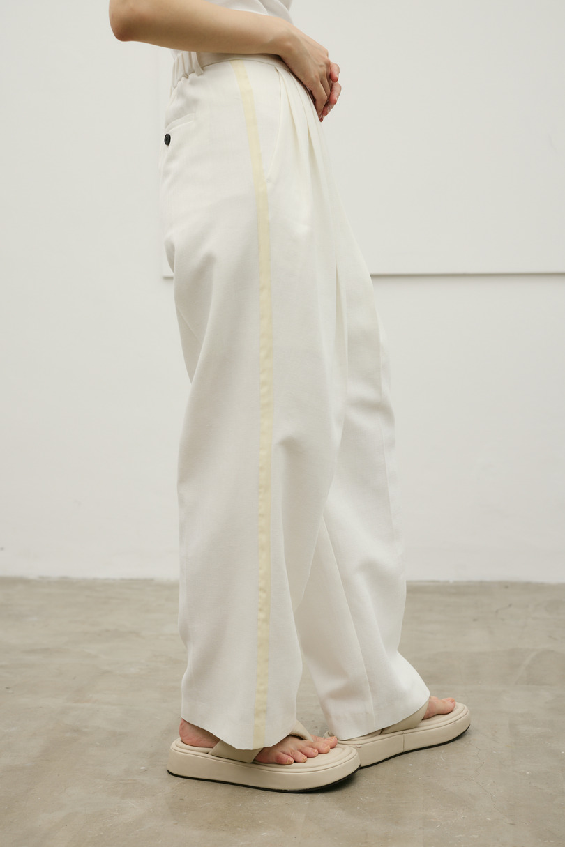 セットアップバイカラーパンツ 詳細画像 WHT 6