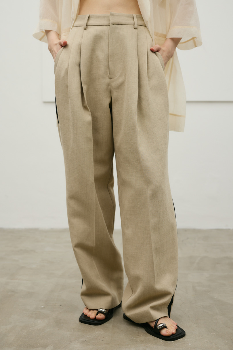 セットアップバイカラーパンツ 詳細画像 BEG 6