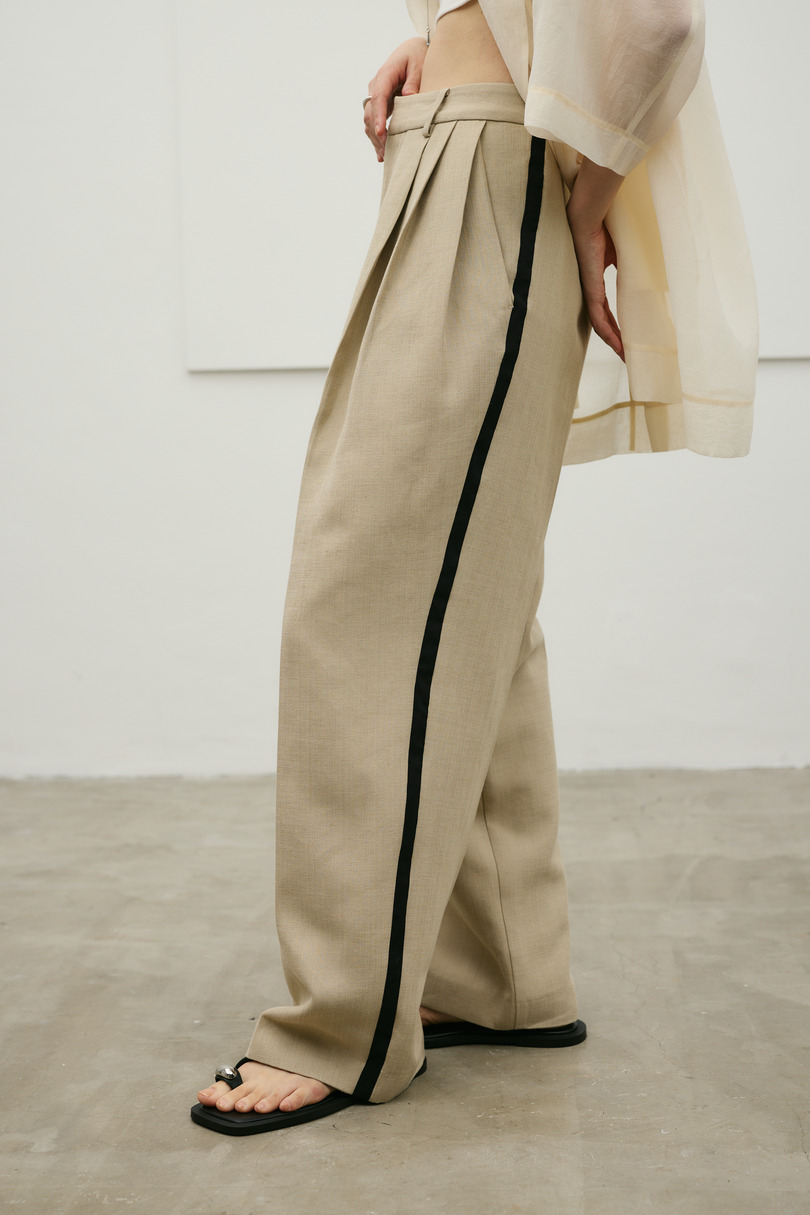 セットアップバイカラーパンツ 詳細画像 BEG 7