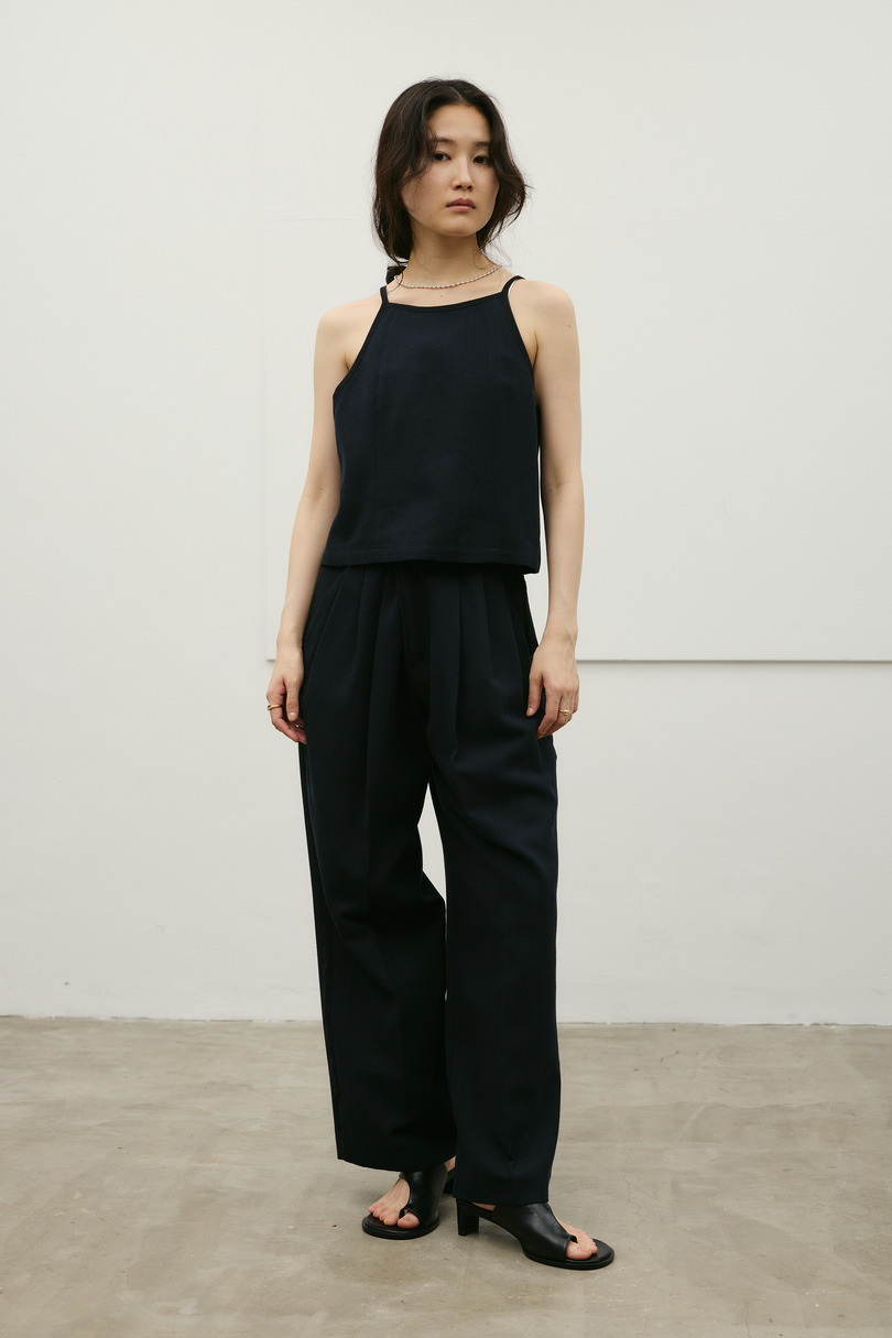 セットアップバイカラーパンツ