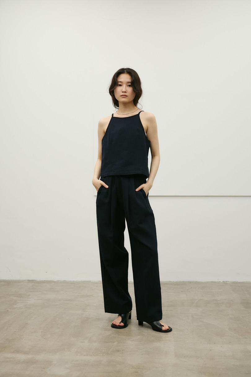 セットアップバイカラーパンツ 詳細画像 NVY 3