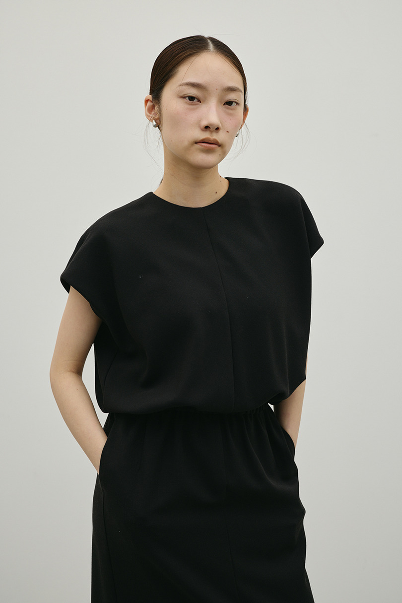 リネンミックスボクシーワンピース 詳細画像 BLK 10