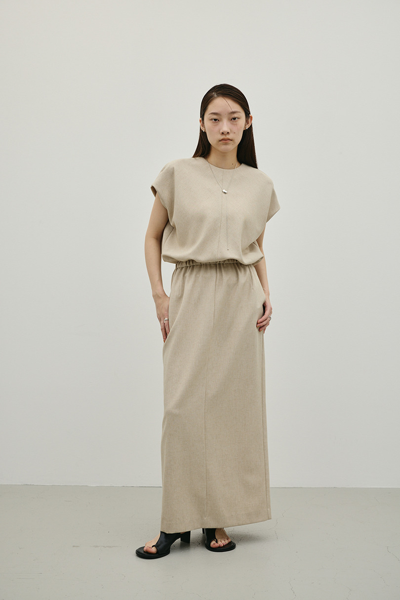リネンミックスボクシーワンピース 詳細画像 BEG 3