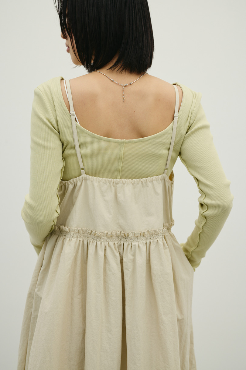 ギャザーVキャミワンピース 詳細画像 BEG 8