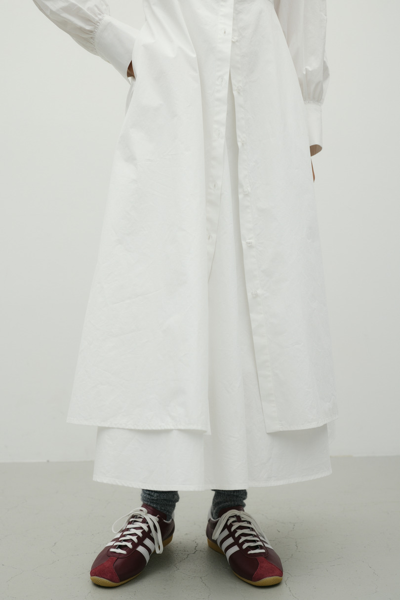 レイヤードシャツワンピース 詳細画像 WHT 10