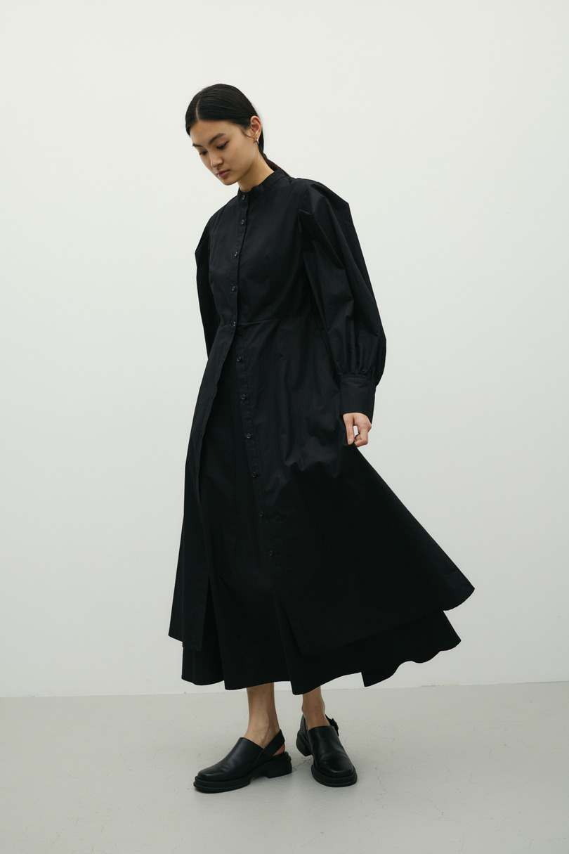 レイヤードシャツワンピース 詳細画像 BLK 2