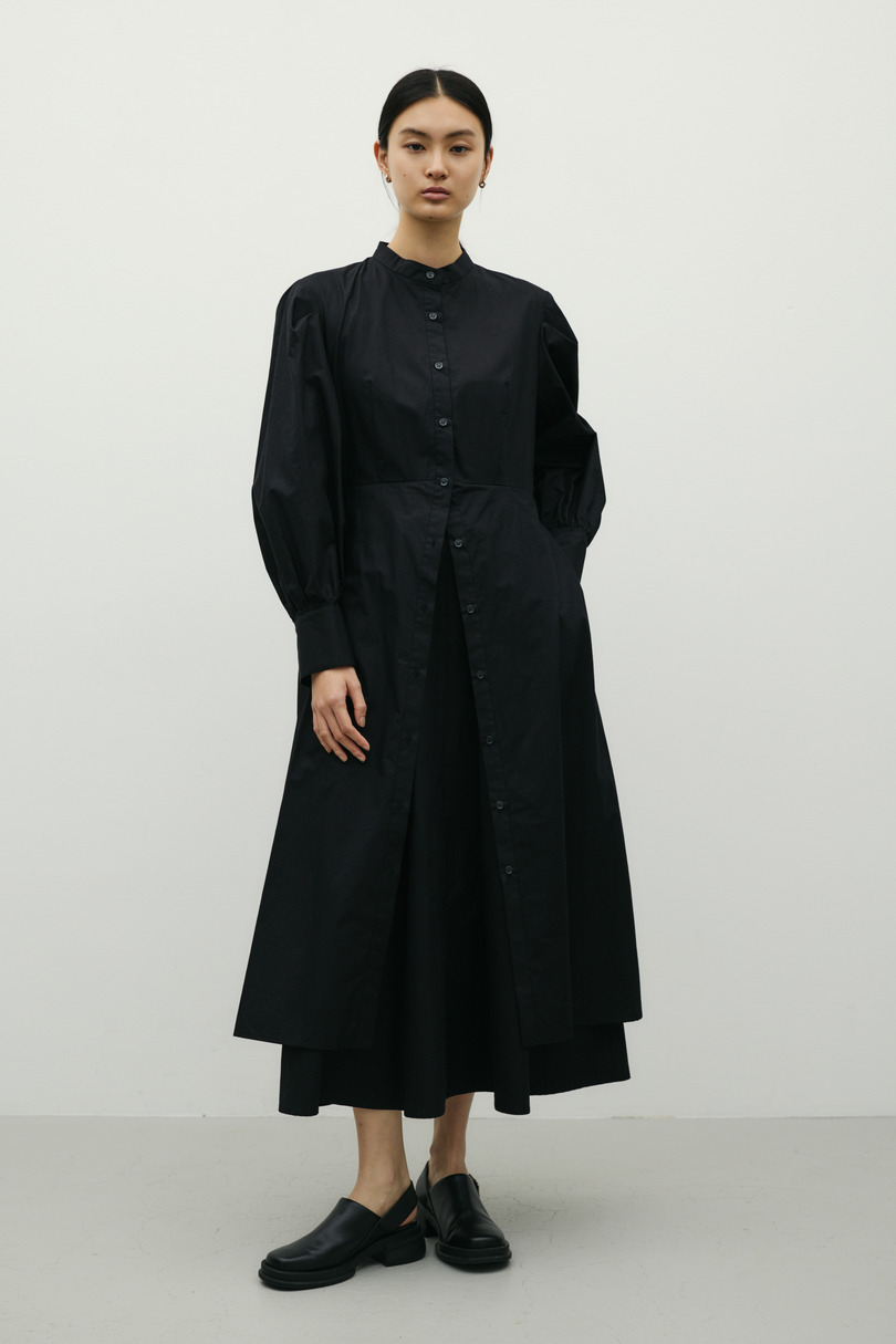 レイヤードシャツワンピース 詳細画像 BLK 3