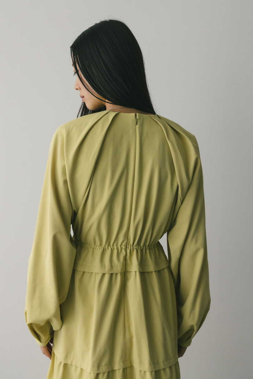 ウエストドロストティアードワンピース 詳細画像 YEL 8