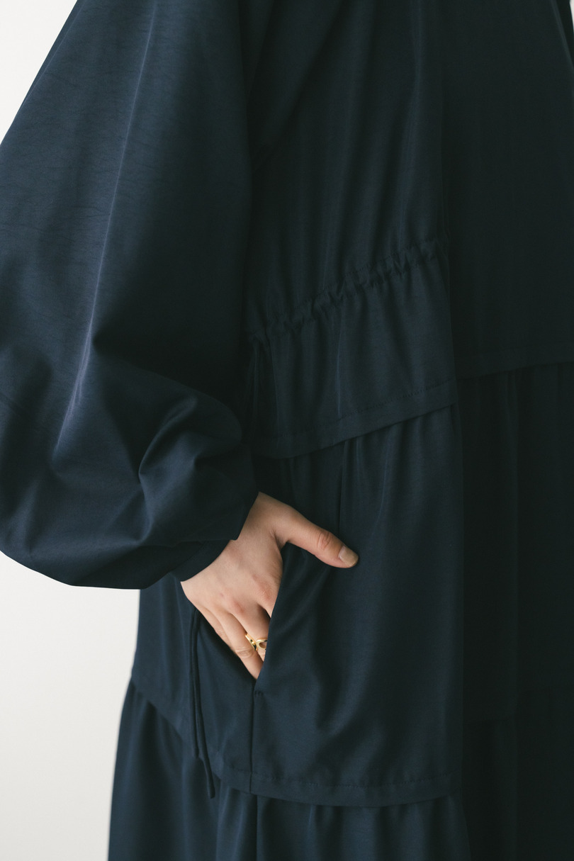 ウエストドロストティアードワンピース 詳細画像 NVY 5