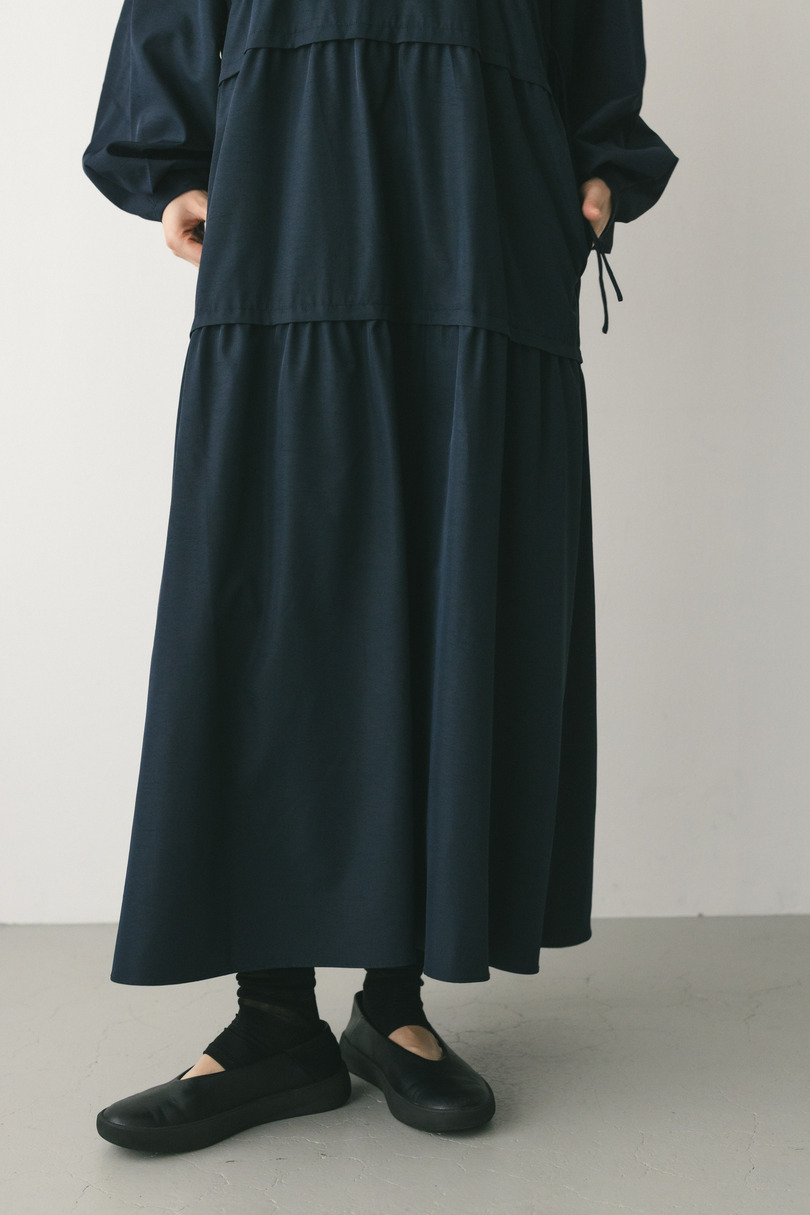 ウエストドロストティアードワンピース 詳細画像 NVY 7