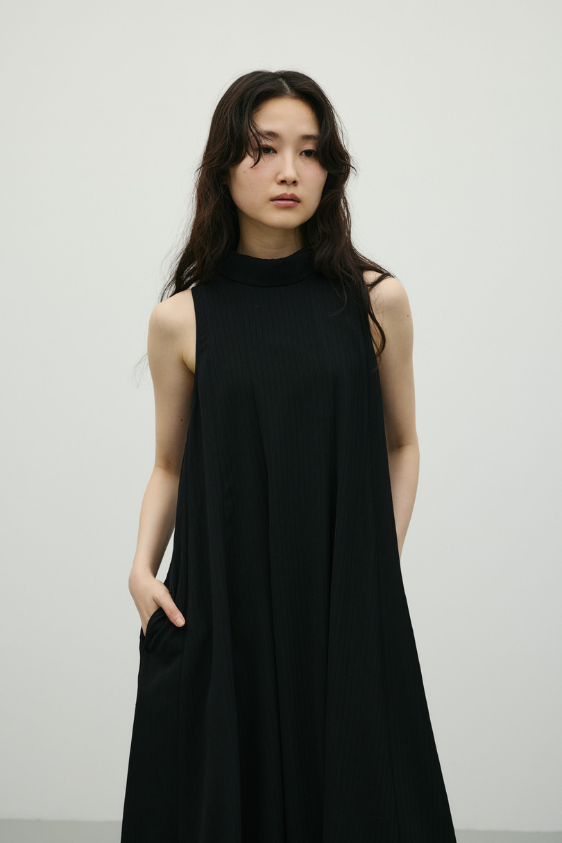 ロールネックアメスリフレアワンピース 詳細画像 BLK 7