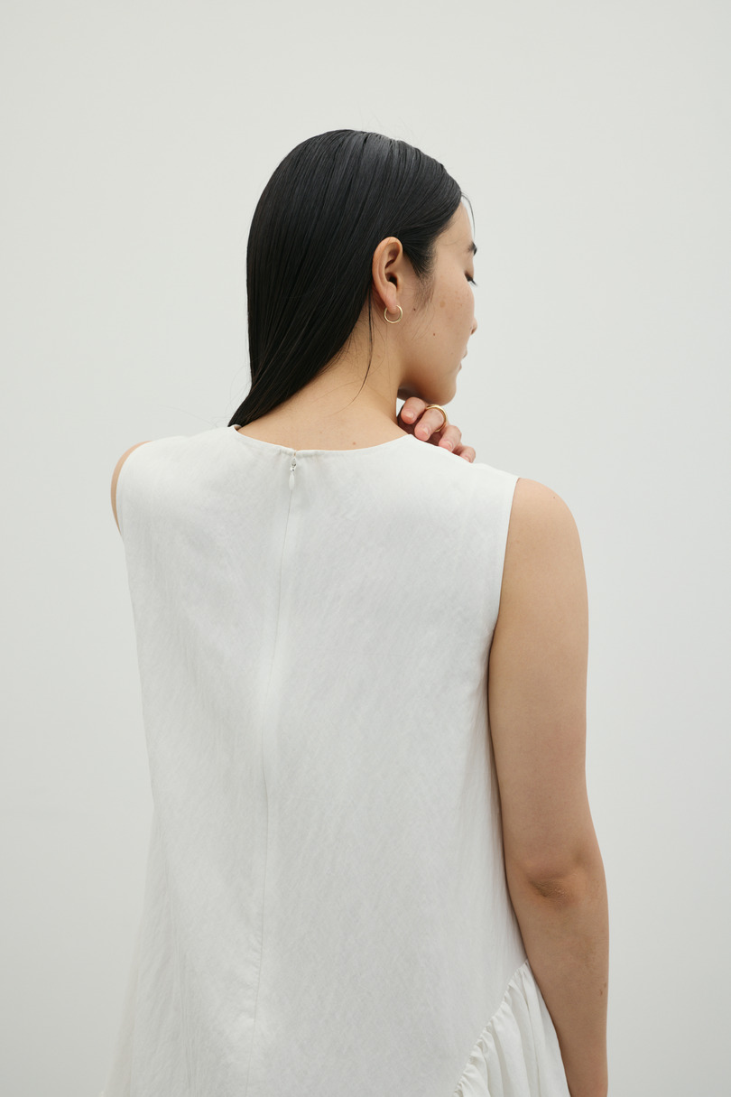 ギャザーパネルリラックスワンピース 詳細画像 WHT 10