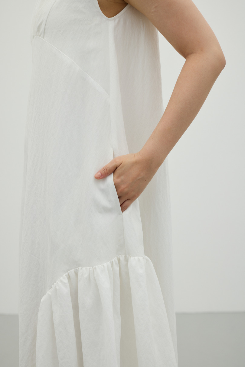 ギャザーパネルリラックスワンピース 詳細画像 WHT 6