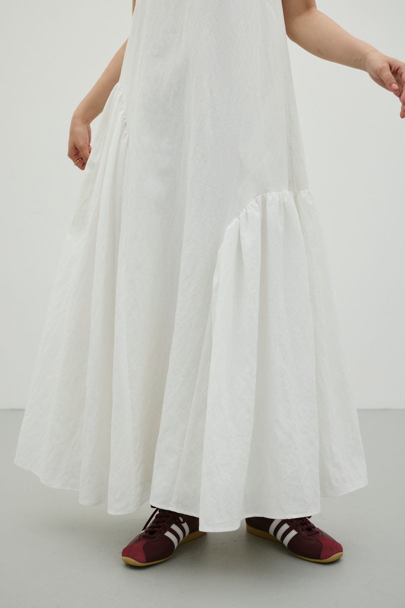 ギャザーパネルリラックスワンピース 詳細画像 WHT 7