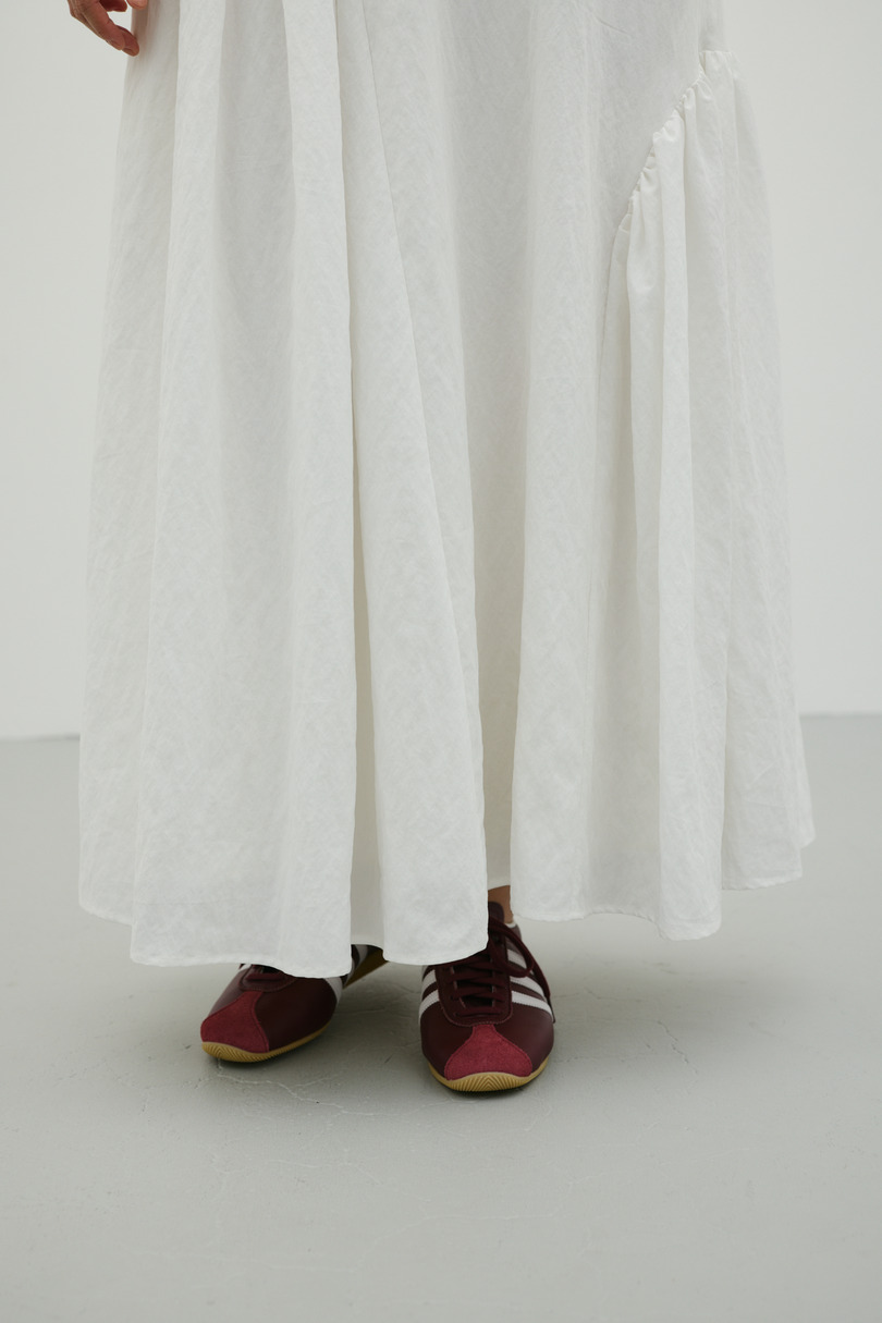 ギャザーパネルリラックスワンピース 詳細画像 WHT 8