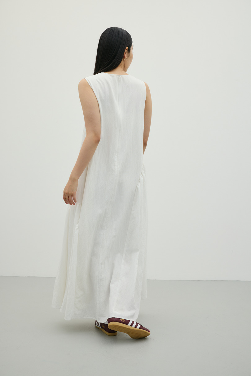 ギャザーパネルリラックスワンピース 詳細画像 WHT 9