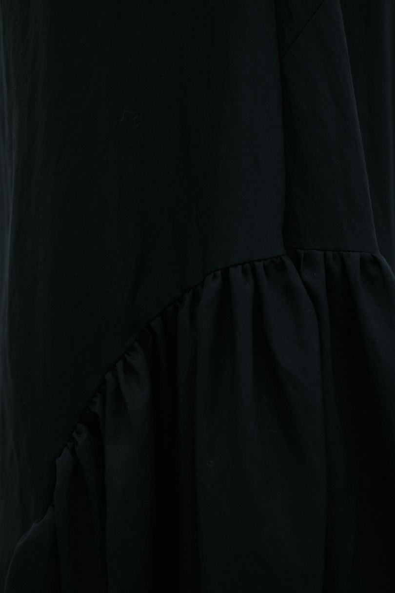 ギャザーパネルリラックスワンピース 詳細画像 BLK 10