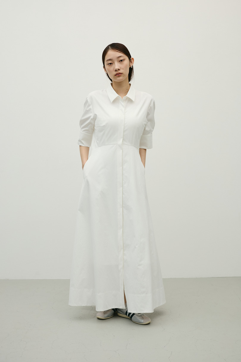 フレアマキシシャツワンピース 詳細画像 WHT 4