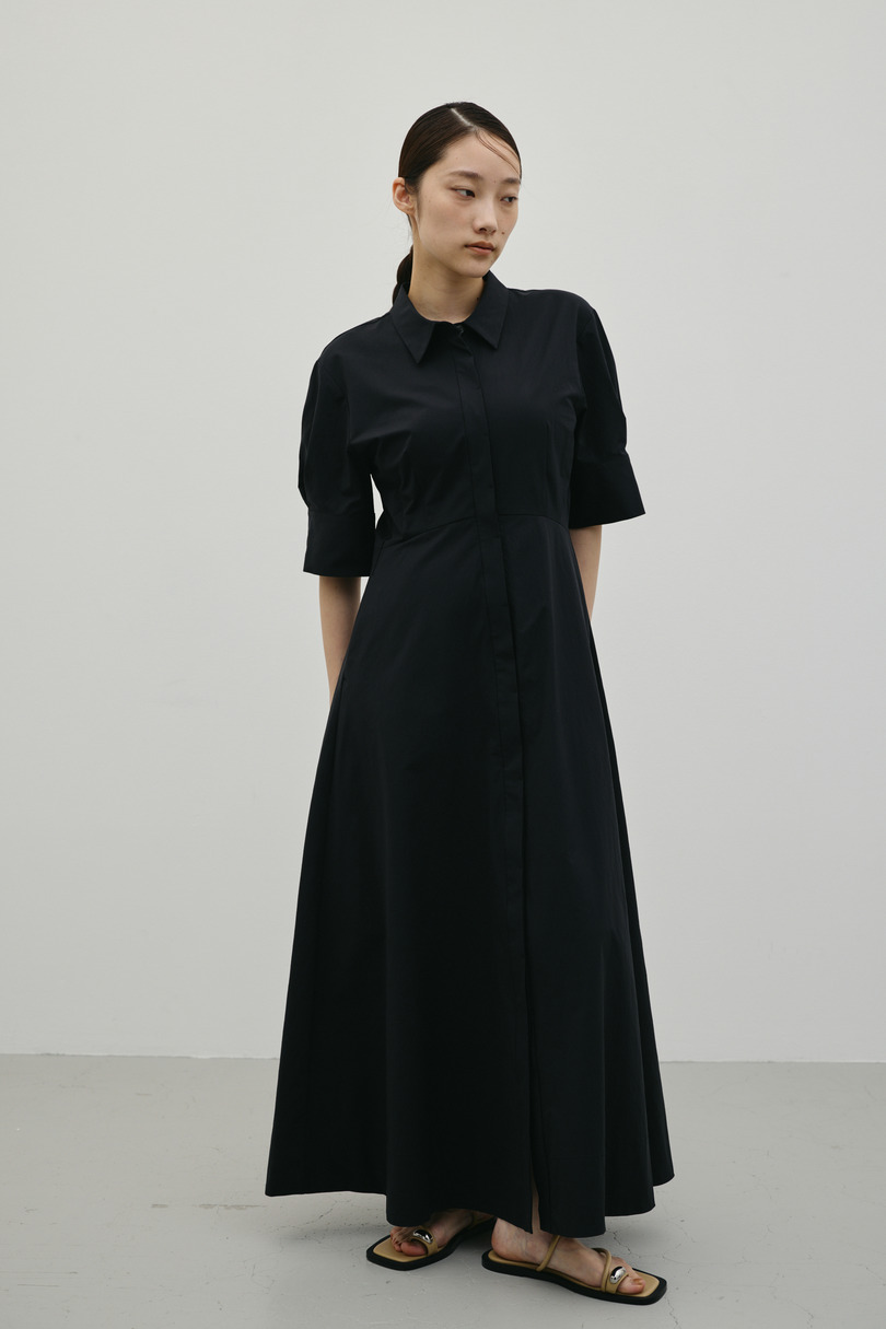 フレアマキシシャツワンピース 詳細画像 BLK 3