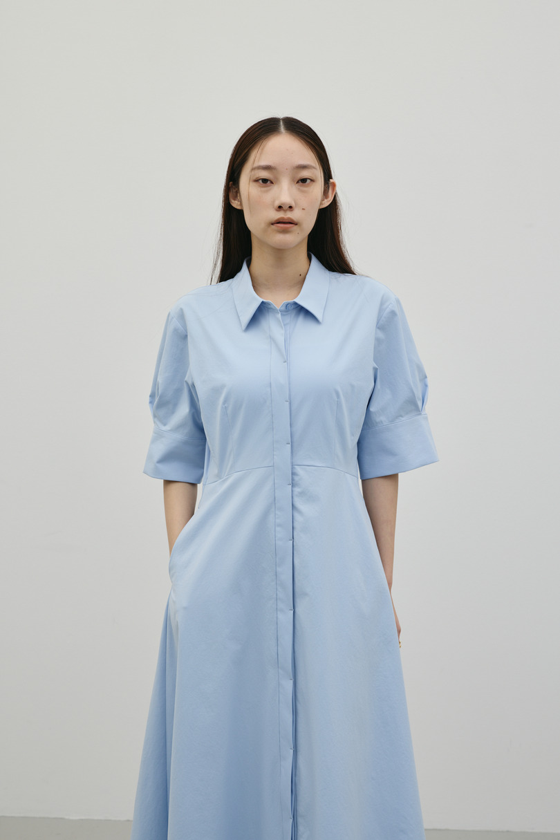 フレアマキシシャツワンピース 詳細画像 SAX 5