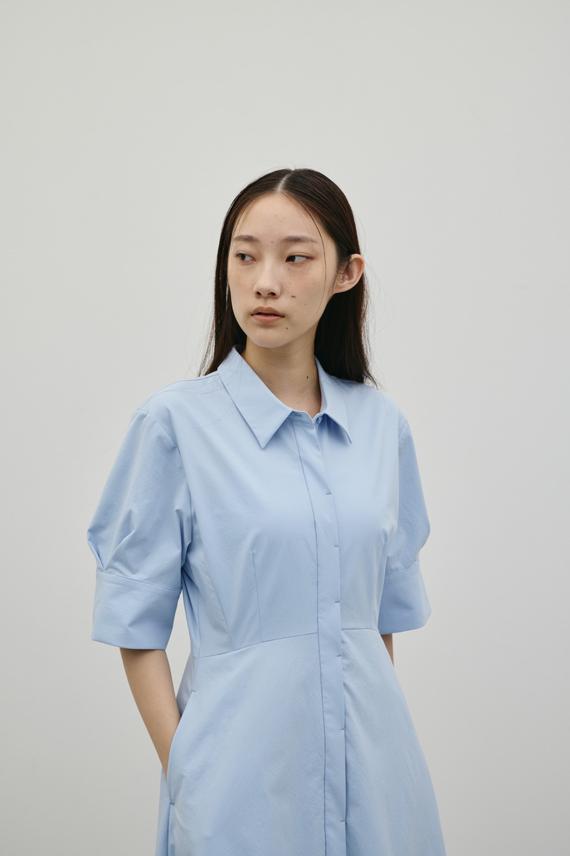 フレアマキシシャツワンピース 詳細画像 SAX 6