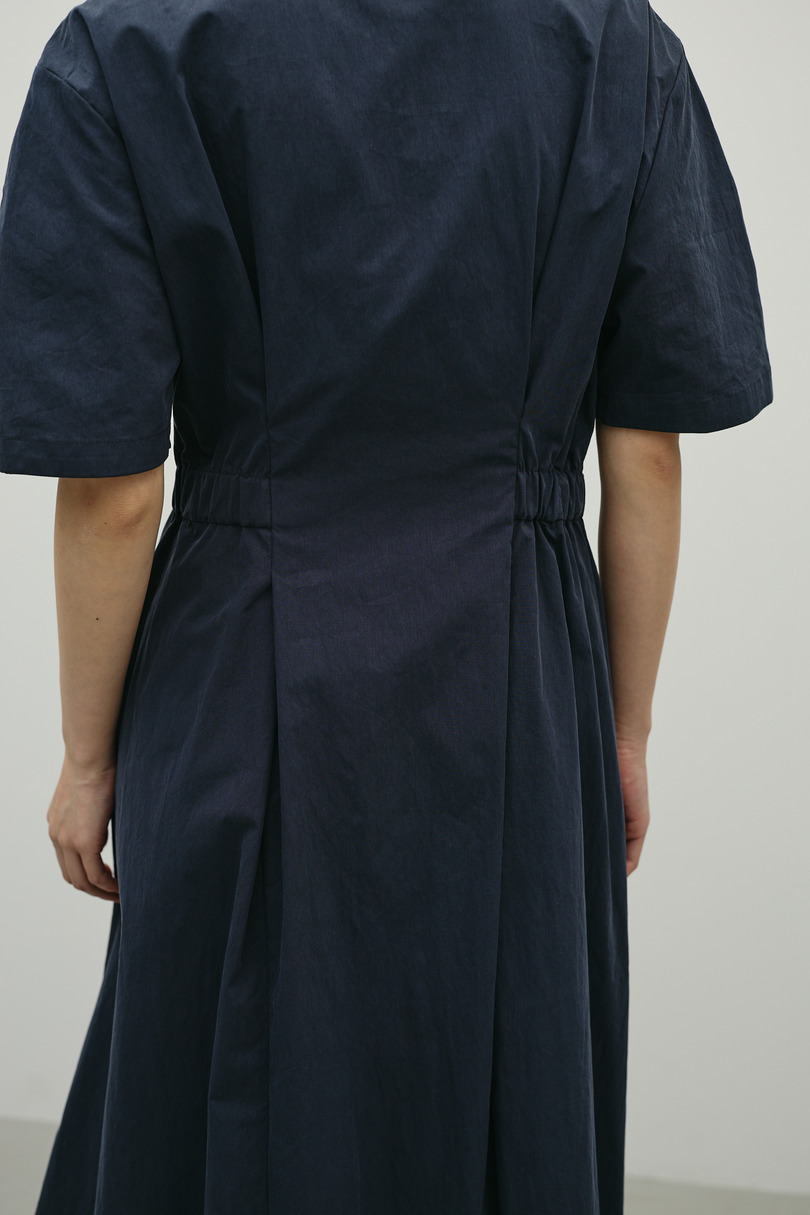 ウエストギャザーシャツワンピース 詳細画像 BLK 12